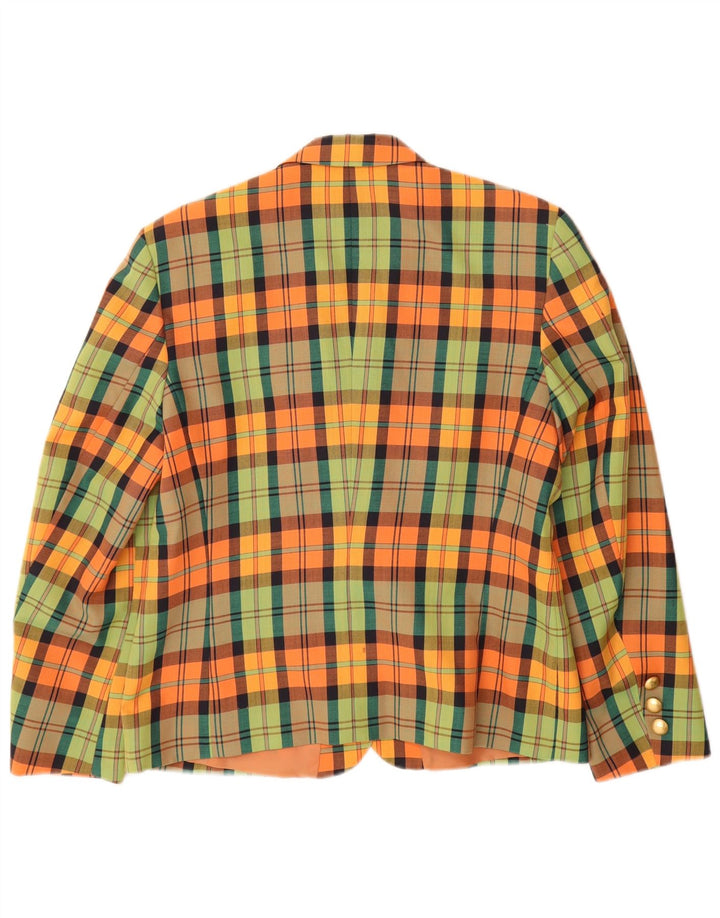 Giacca blazer doppiopetto da donna HMC UK 12 medio multicolore a quadri