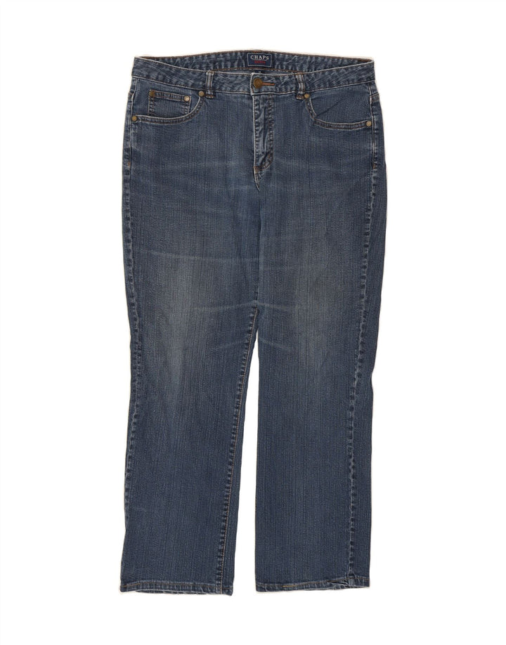 CHAPS Womens Straight Jeans US 14 XL W36 L28 Blue Cotton Vintage Chaps and Second-Hand Chaps from Messina Hembry 