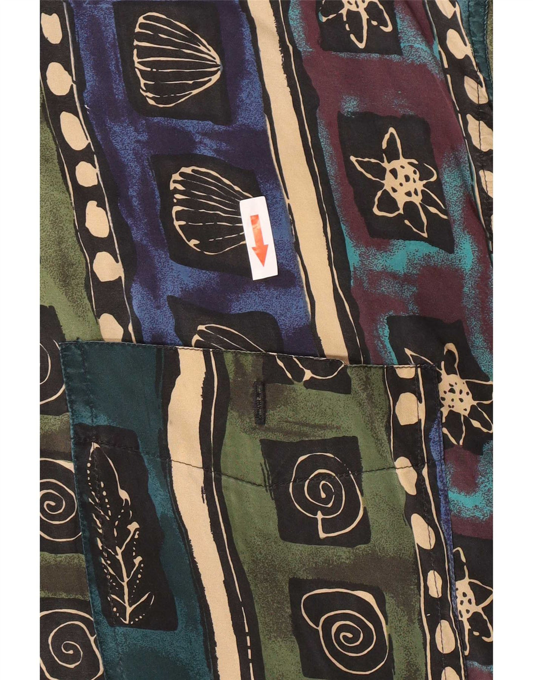Angelo Litrico Camicia a maniche corte da uomo grande multicolore geometrica