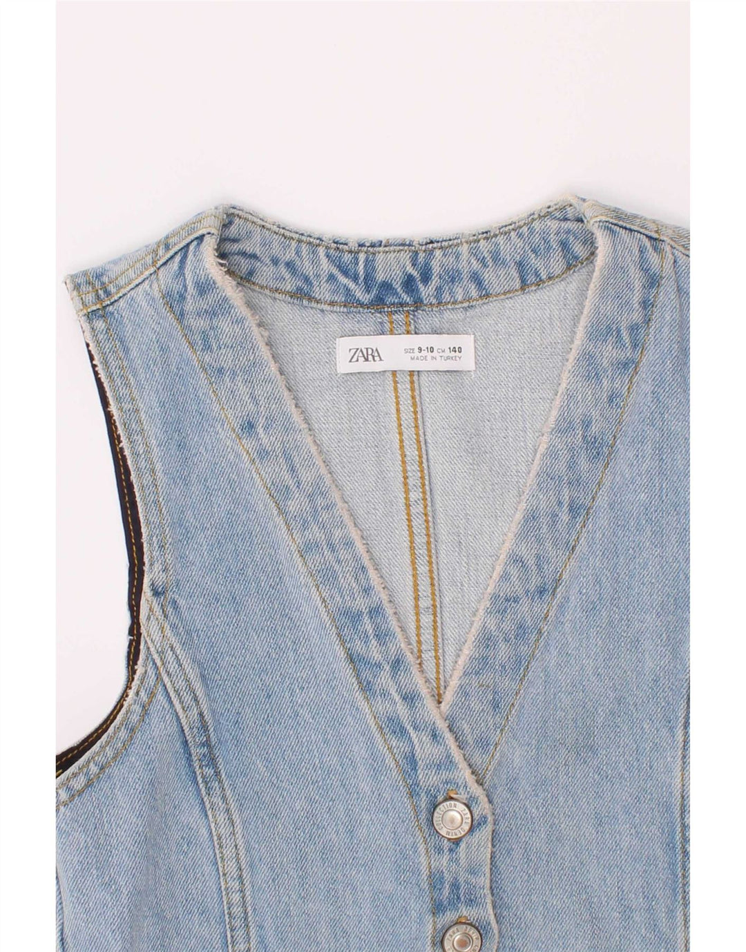 Gilet in denim per ragazze Zara 9-10 anni Blu