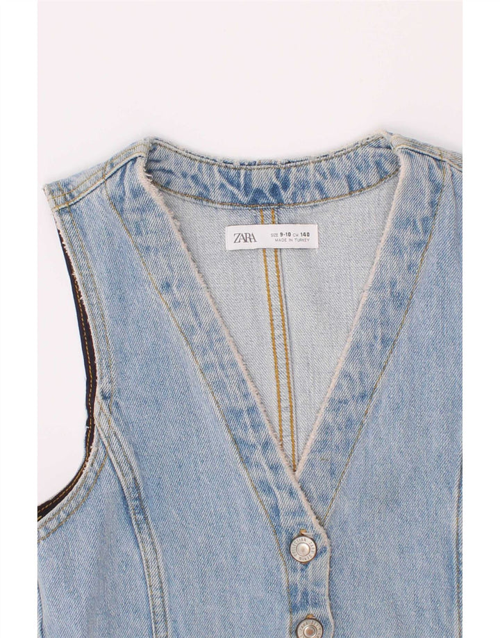 Gilet in denim per ragazze Zara 9-10 anni Blu
