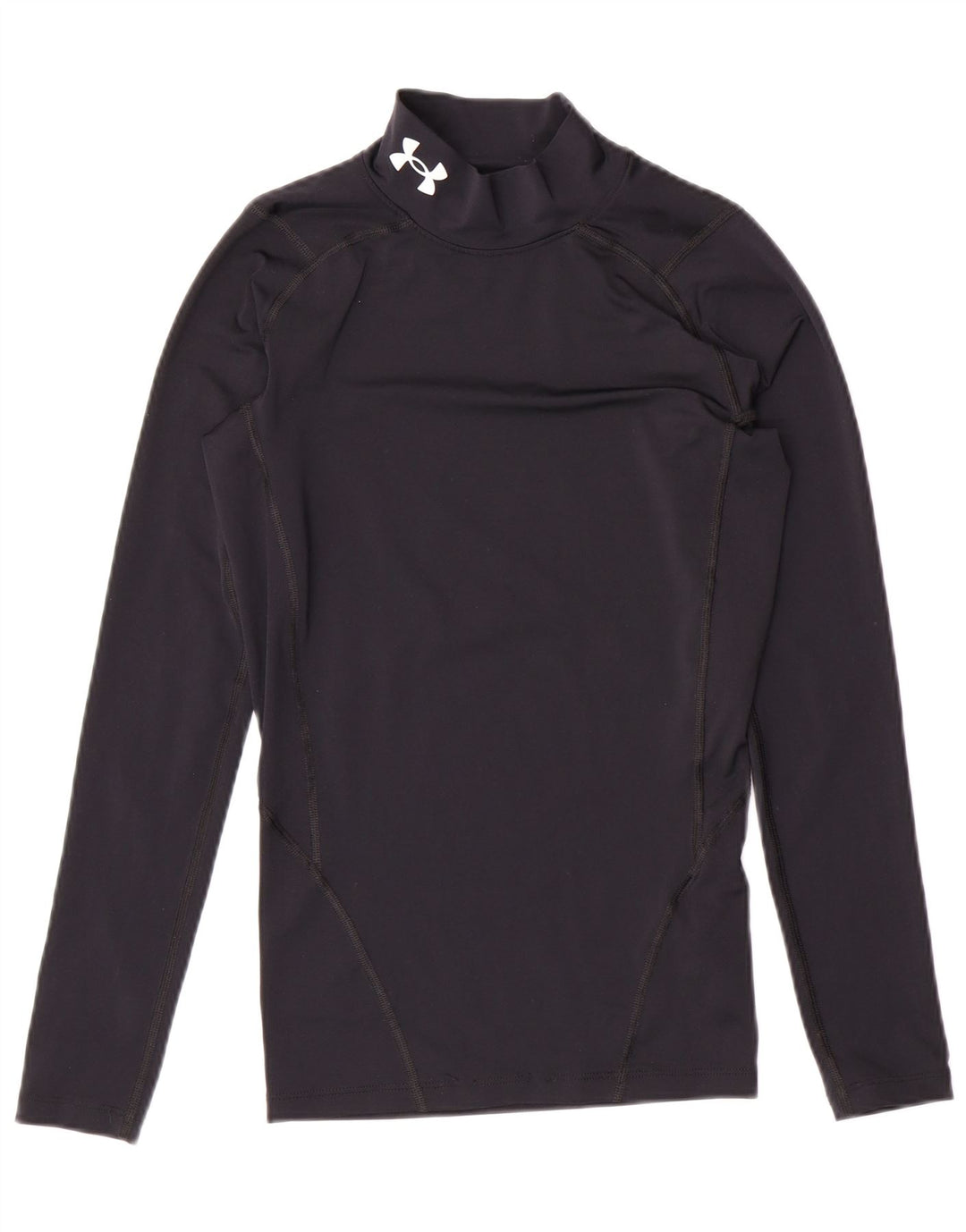 Maglia a compressione da donna UNDER ARMOUR manica lunga UK 8 piccola poliestere nero