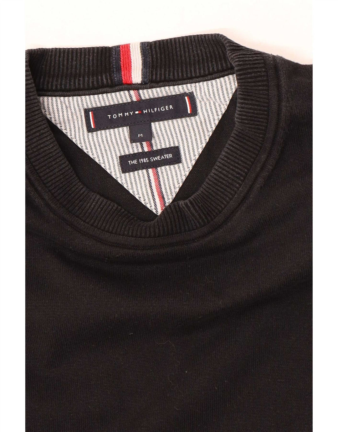 Maglione maglione girocollo da uomo Tommy Hilfiger nero medio
