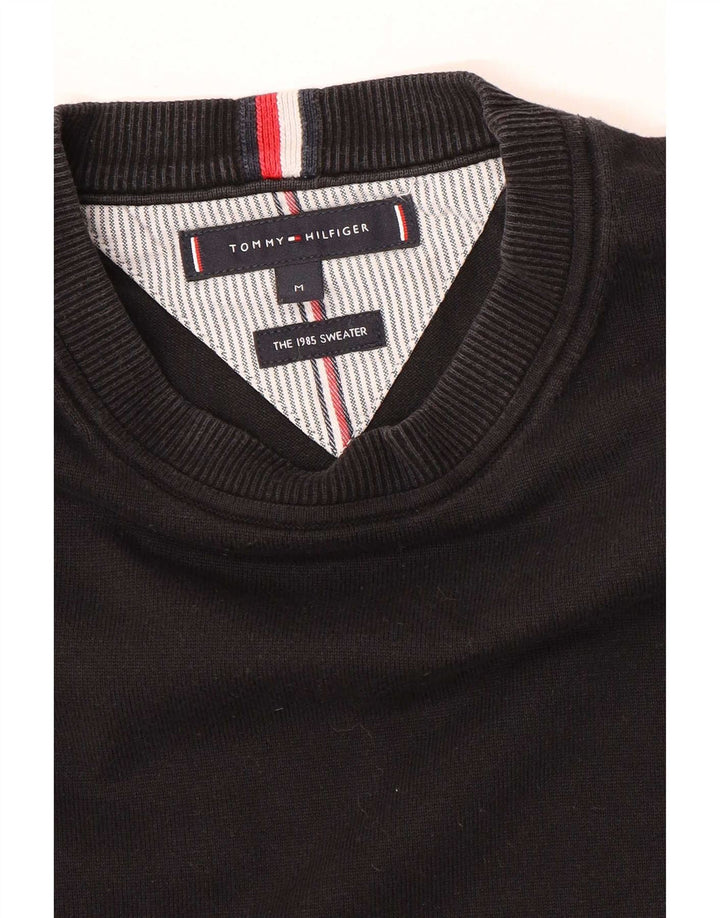 Maglione maglione girocollo da uomo Tommy Hilfiger nero medio