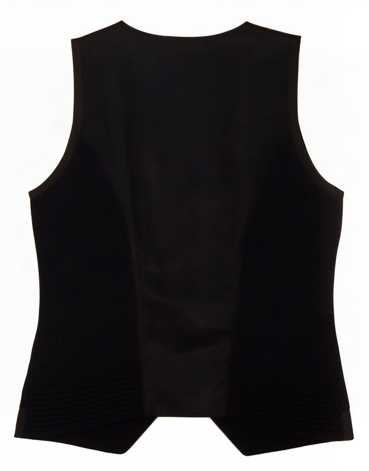 PEUTEREY Gilet Doppiopetto da Donna in Maglia IT 44 Medio Lana Nera