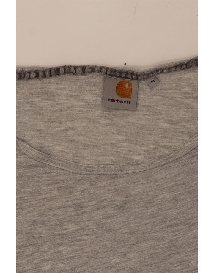 CARHARTT Womens T-Shirt Top UK 12 Medium Grey Vintage Carhartt and Second-Hand Carhartt from Messina Hembry 