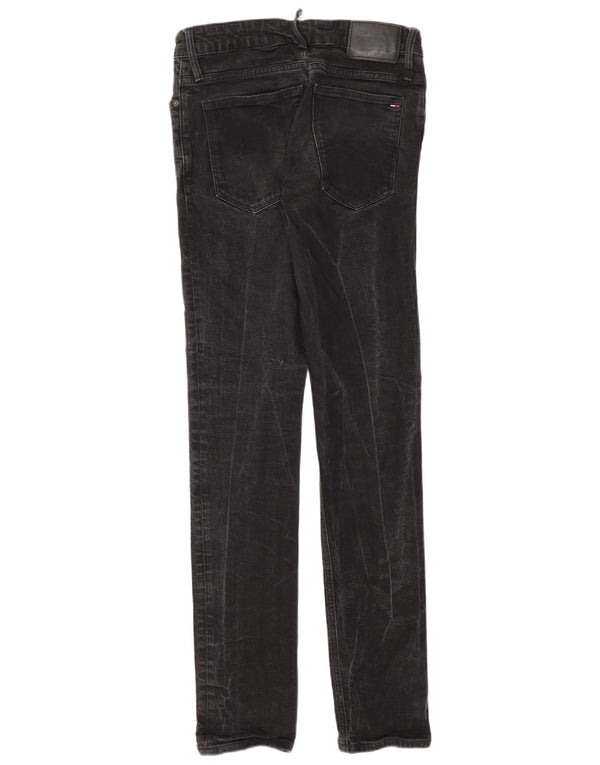 Tommy Hilfiger Womens Skinny Jeans W28 L32 Black Cotton