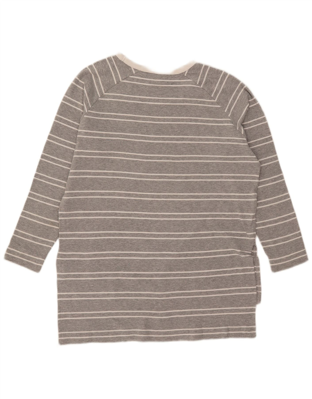 Top Zara da donna a maniche lunghe UK 14 grigio medio a righe