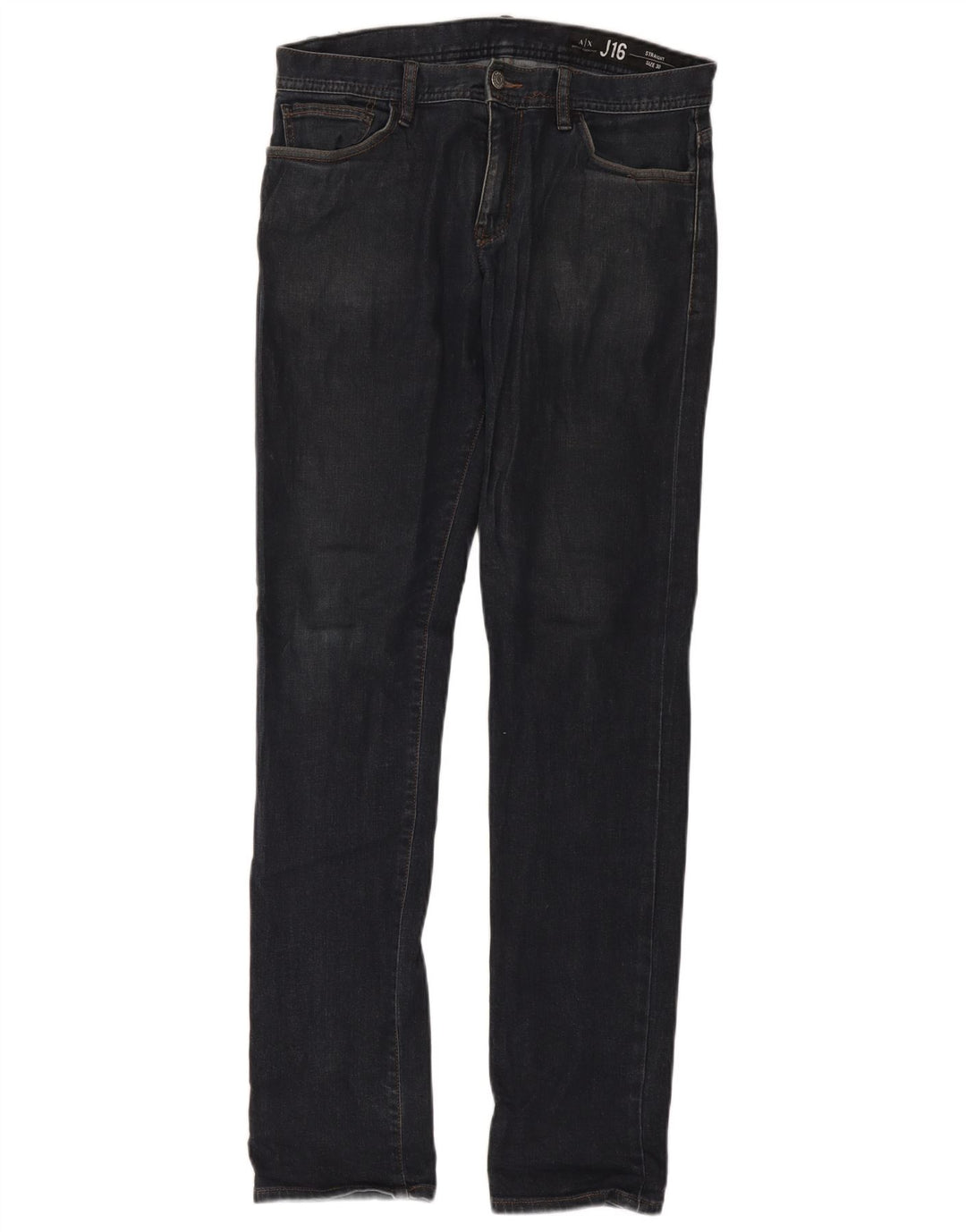 Jeans dritti da uomo Armani Exchange W30 L32 in cotone blu navy