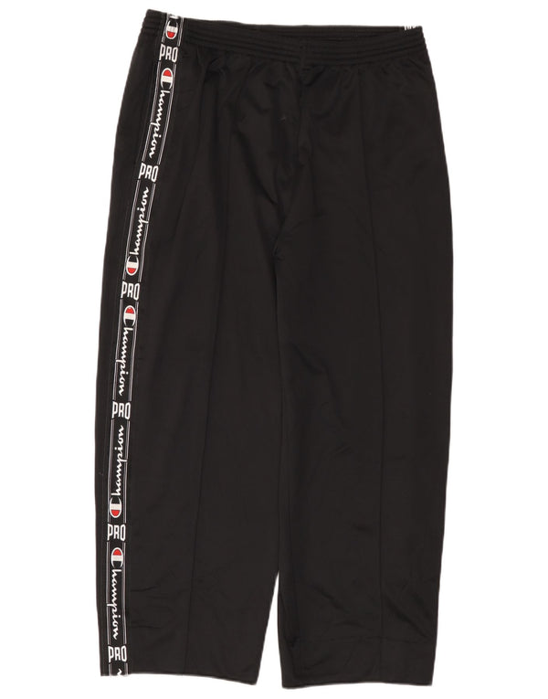 Pantaloni da tuta crop con grafica da uomo Champion 2XL poliestere nero