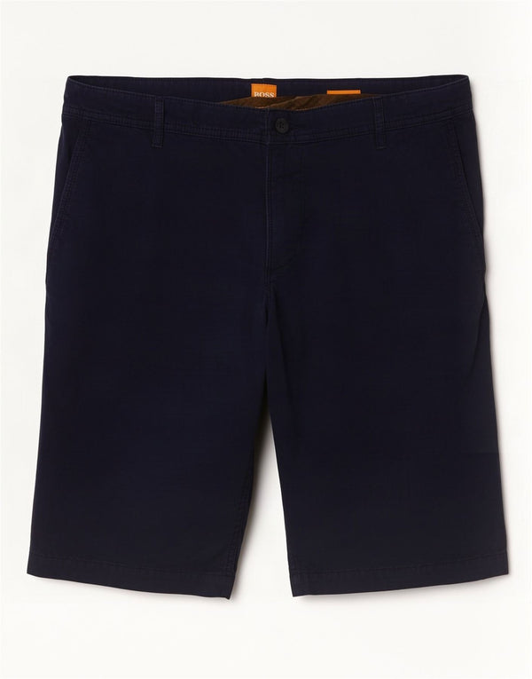 Pantaloncini chino da uomo Hugo Boss W36 grandi in cotone blu navy