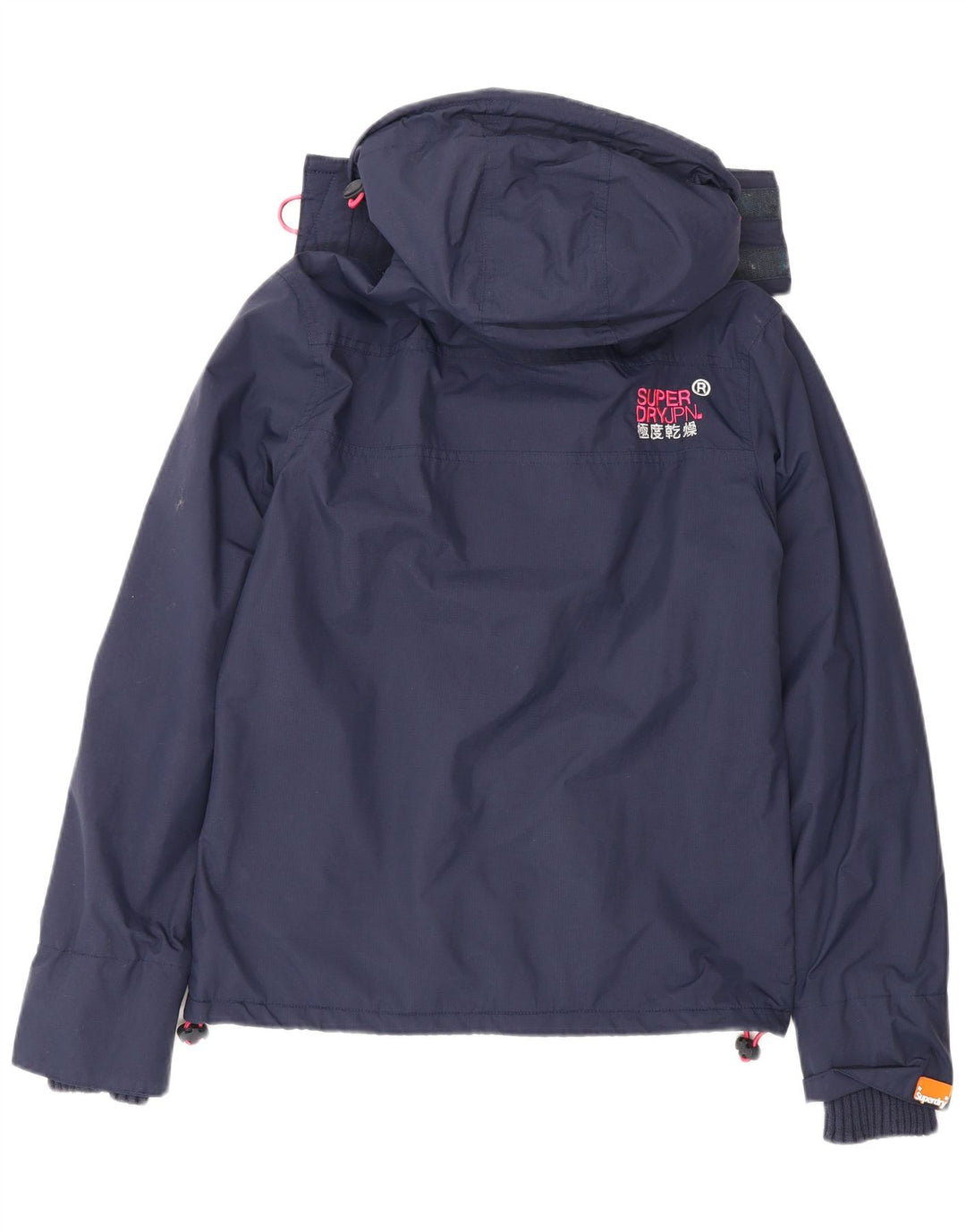 Giacca a vento con cappuccio da donna Superdry Windcheater UK 10 Small Blu Navy