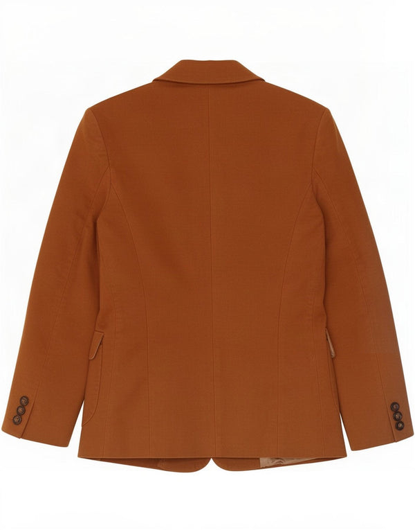 Seventy Giacca blazer a 2 bottoni da donna IT 40 Small Marrone Cotone