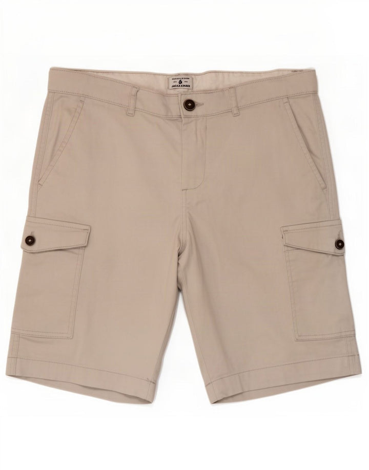 Pantaloncini cargo da uomo Jack & Jones W34 Large Beige