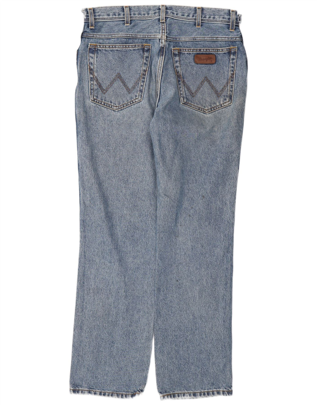 Jeans dritti da uomo Wrangler vestibilità regolare W34 L32 cotone blu