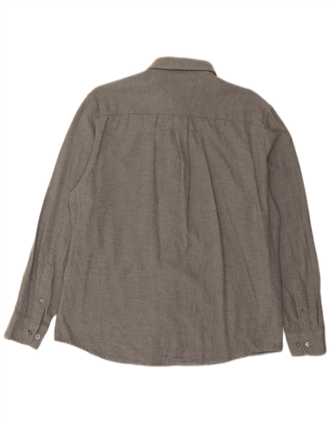 Camicia da uomo in flanella di cotone grigio medio James Pringle