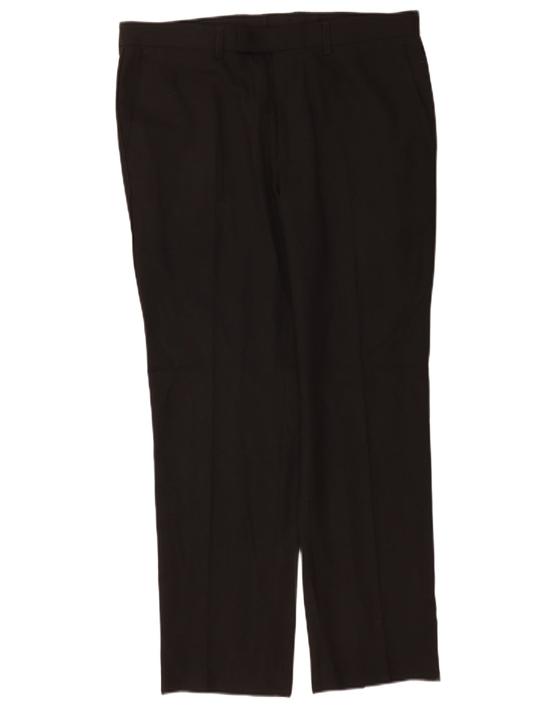 Pantaloni da abito slim fit da uomo Marks & Spencer W34 L29 poliestere nero