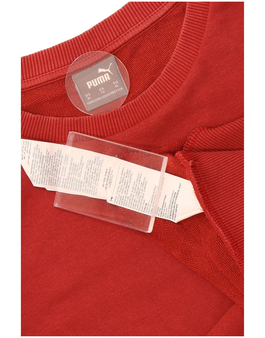 Felpa Puma Uomo Maglione XL Marrone Cotone