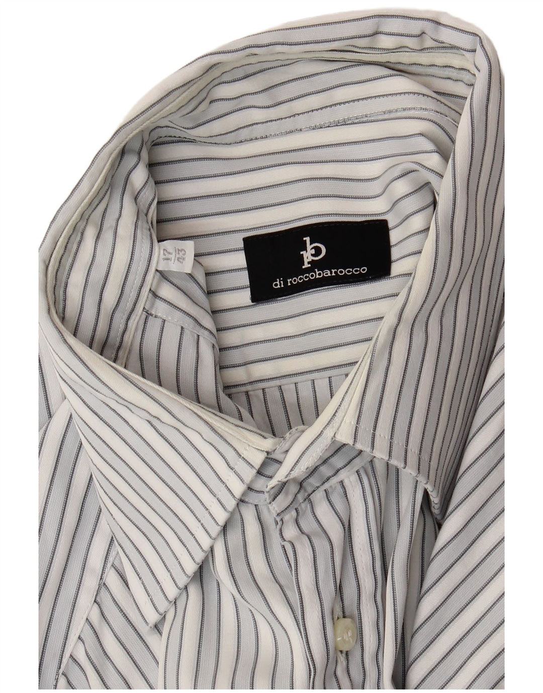 Camicia da uomo Roccobarocco taglia 43 17 XL a righe blu
