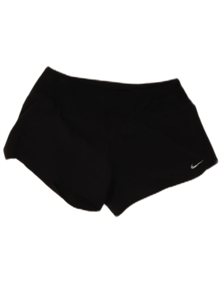 Pantaloncini sportivi Nike da donna Dri Fit UK 10 piccoli poliestere nero