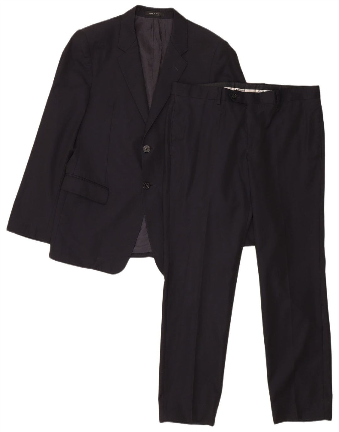 Abito da uomo in 2 pezzi a 2 bottoni Emporio Armani IT 50 Large W35 L30 Blu Navy