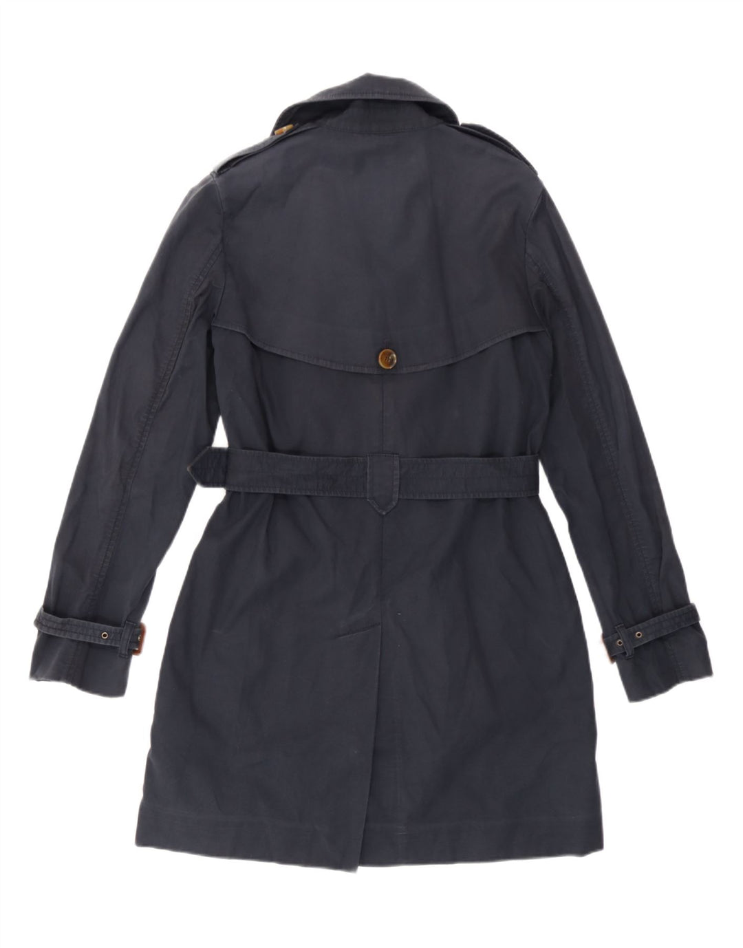 Trench da donna French Connection UK 10 piccolo cotone blu navy