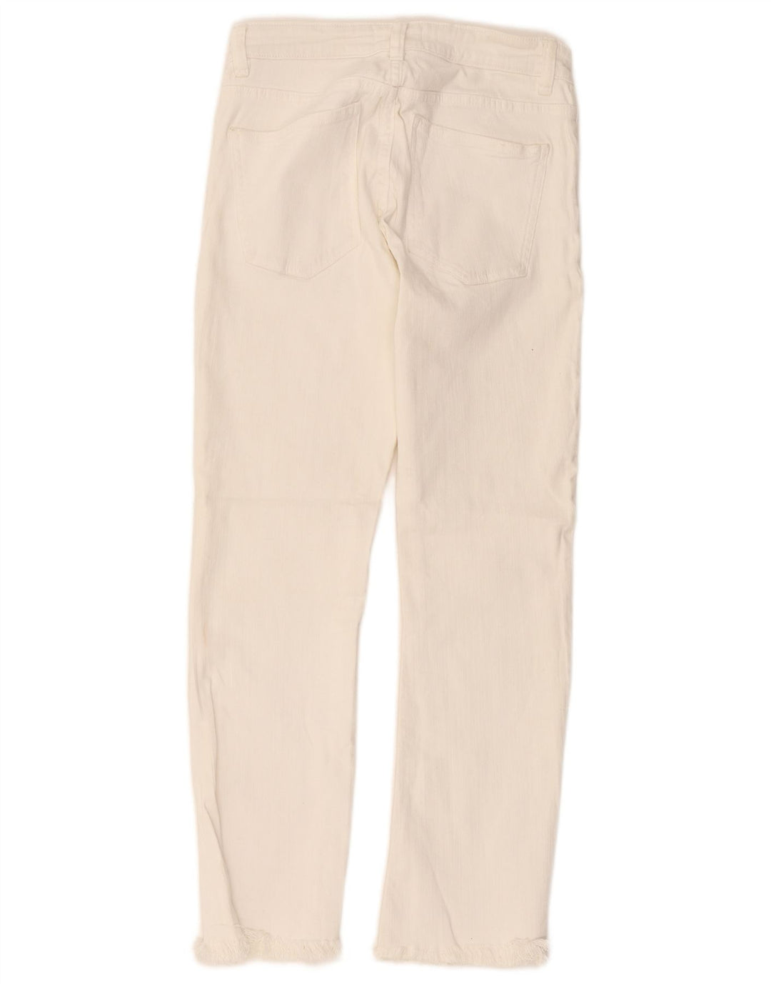 Jeans svasati da donna Zara EU 36 XS W26 L26 Cotone bianco