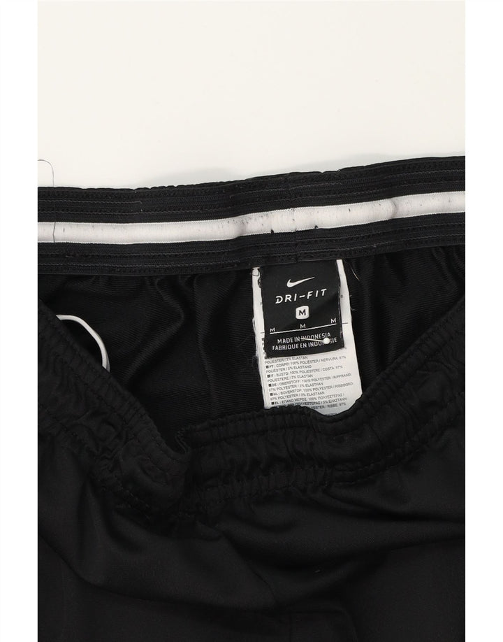 NIKE Womens Dri Fit Tracksuit Trousers UK 12 Medium Black Colourblock Vintage Nike and Second-Hand Nike from Messina Hembry 
