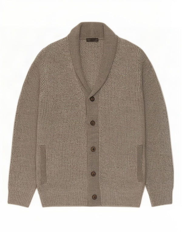Maglione cardigan da uomo Marks & Spencer 2XL grigio acrilico