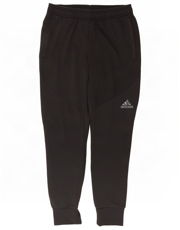 Pantaloni da tuta da uomo Adidas Climalite Joggers medio poliestere nero