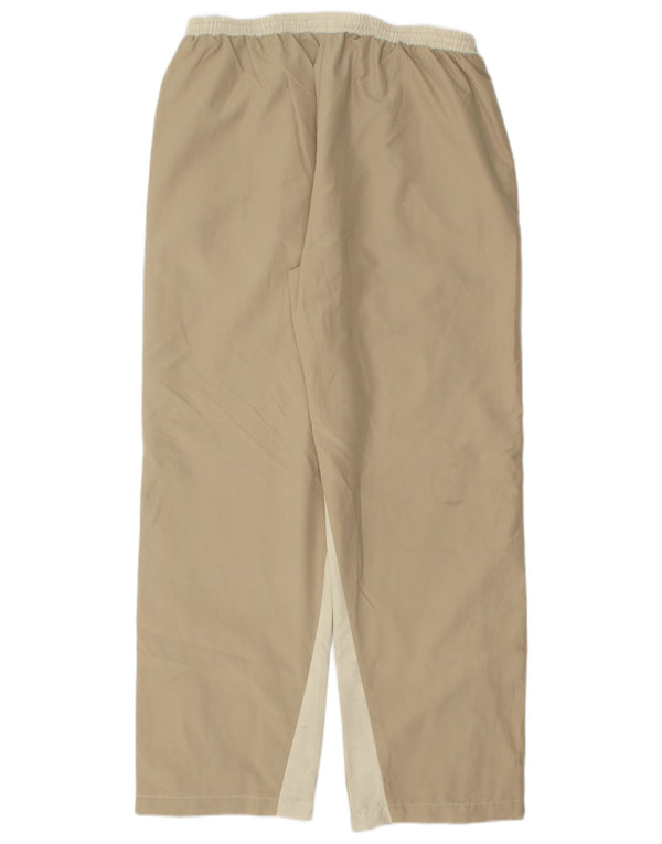 Pantaloni da tuta da donna REEBOK UK 14 Large Beige Colourblock Poliestere