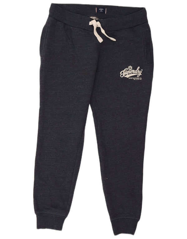 Pantaloni da tuta da donna Superdry Joggers UK 16 Large Navy Blue Flecked