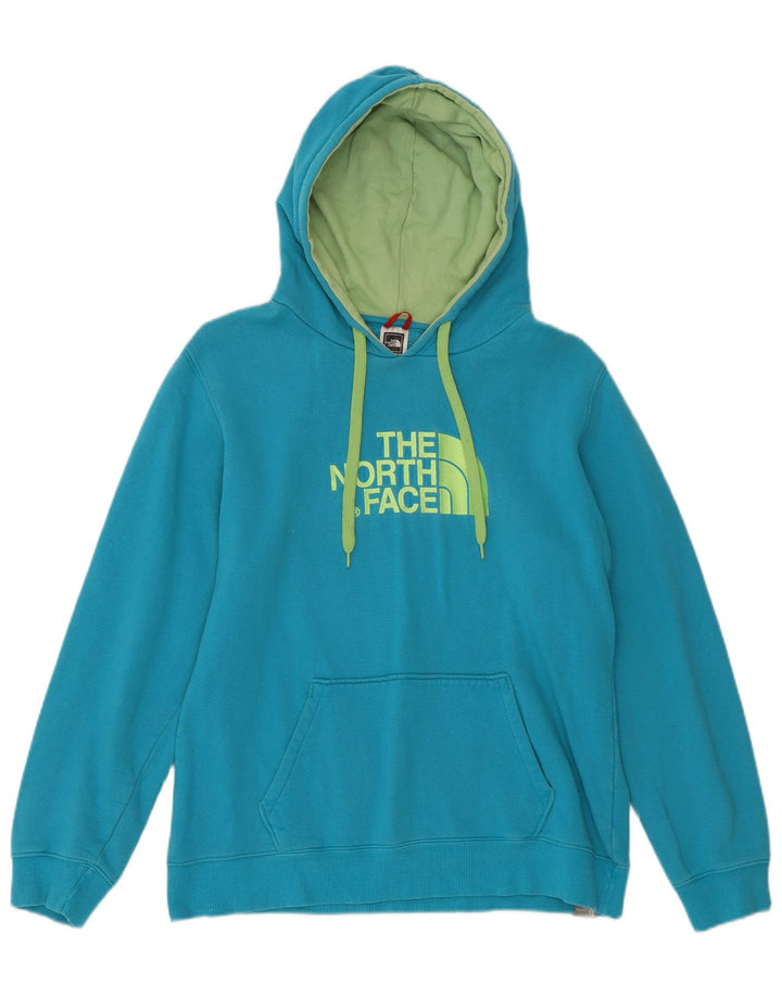 THE NORTH FACE Felpa con cappuccio grafica da donna UK 16 Grande cotone blu