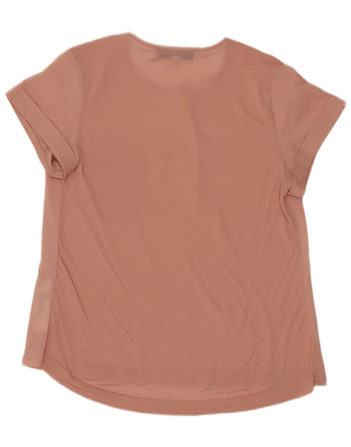 FRENCH CONNECTION Camicetta da donna Top UK 12 Poliestere rosa medio