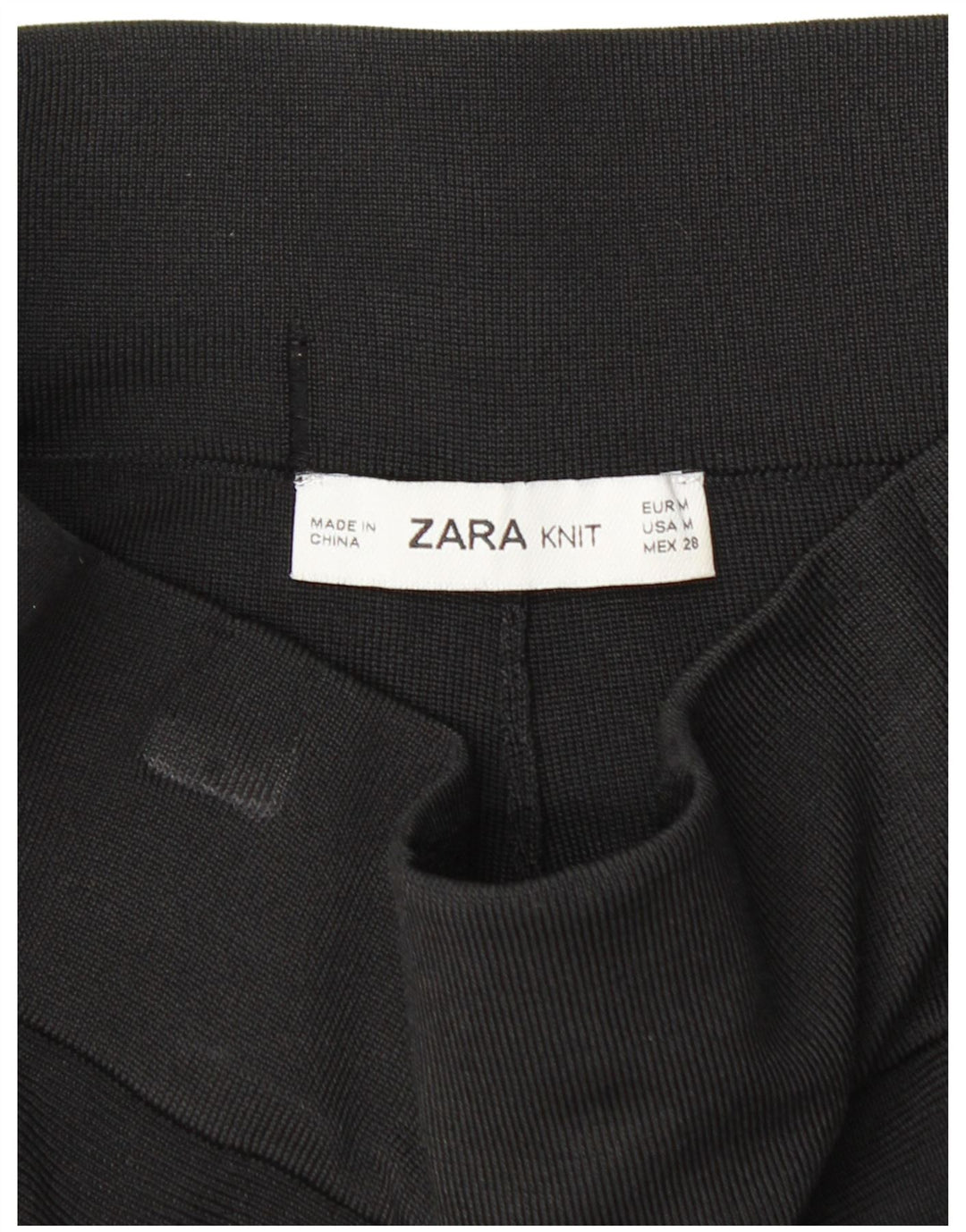 ZARA Womens Skort UK 12 Medium  Black Viscose