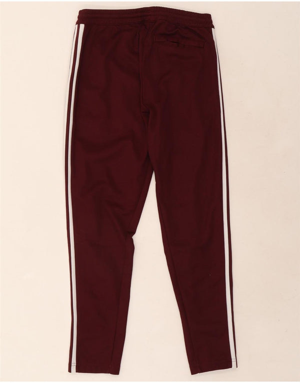 Pantaloni da tuta Adidas da uomo in cotone bordeaux medio