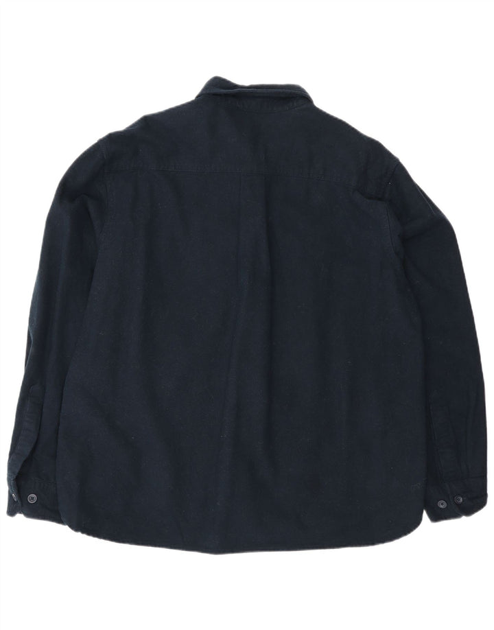 Camicia da uomo Eddie Bauer in cotone blu navy medio