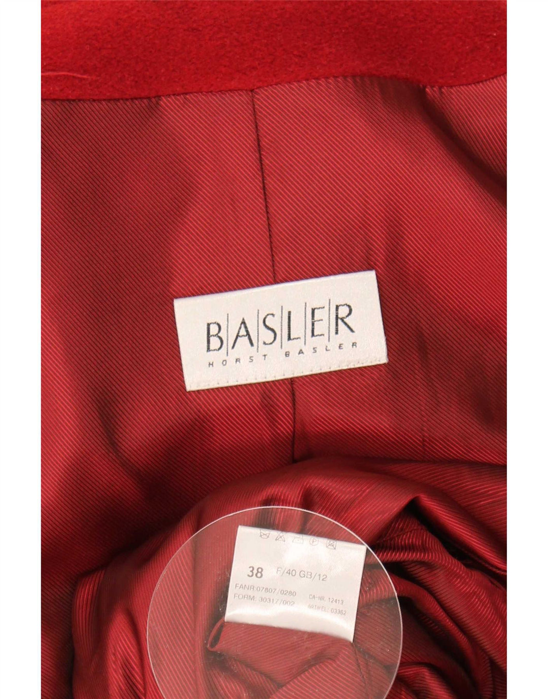 Cappotto da donna Basler UK 12 Lana rossa media