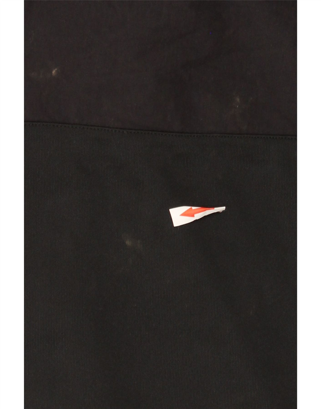 Felpa con cappuccio e zip grafica Nike da uomo, grande, in poliestere nero