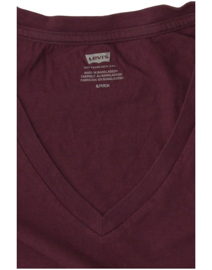 T-shirt da donna Levi's Top UK 10 piccola bordeaux