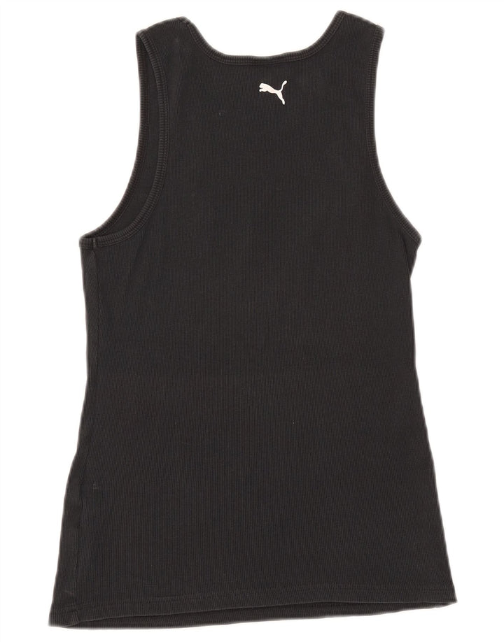 Canotta grafica da donna Puma UK 14 grande cotone nero