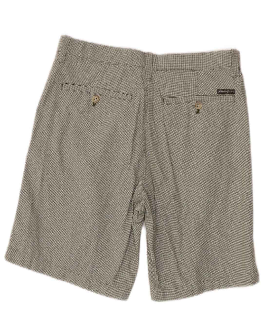 Pantaloncini chino da uomo EDDIE BAUER W30 cotone pied de poule kaki medio