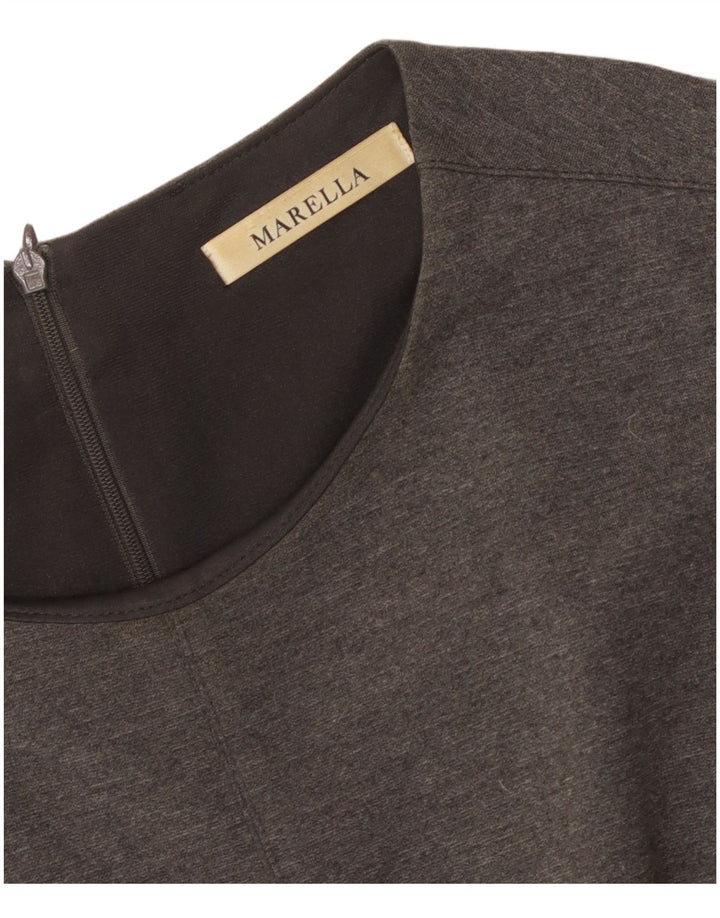 Abito tubino senza maniche da donna MARELLA UK 10 piccolo grigio