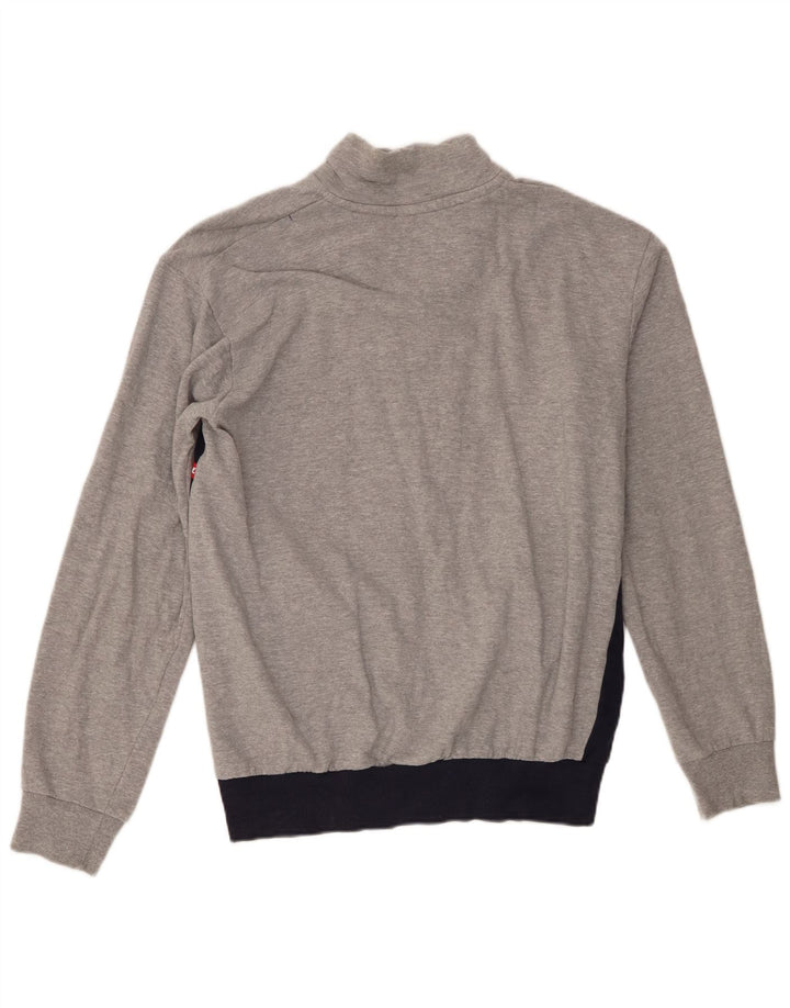 Giacca da ginnastica grafica da uomo Lotto IT 50 Large in cotone color block grigio