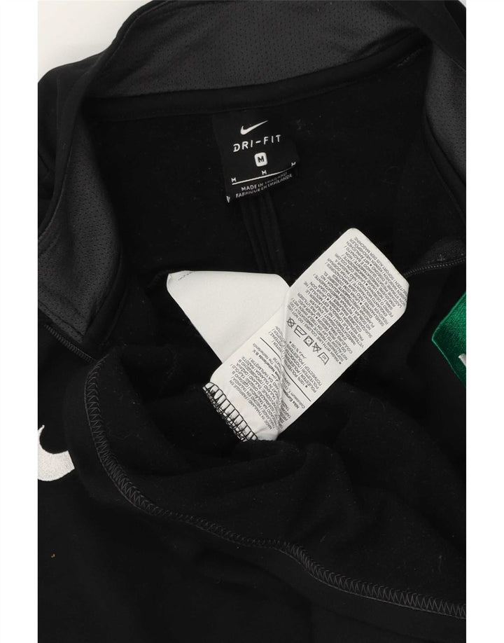 Top della tuta da ginnastica Nike Dri Fit Graphic Pullover da uomo, colore nero medio