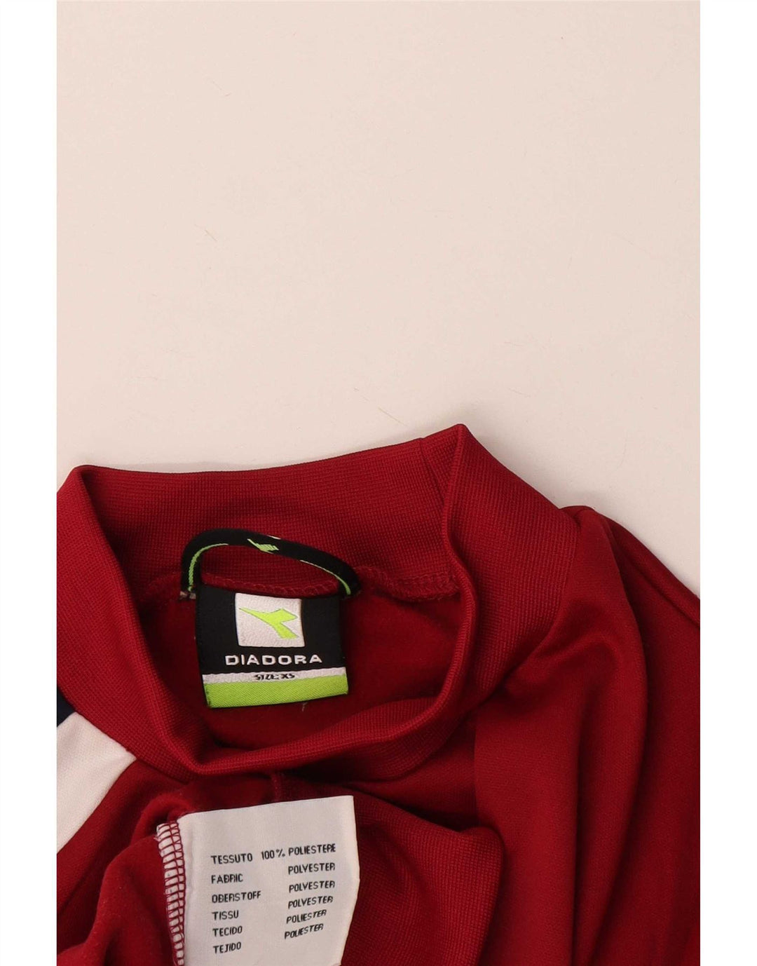 Felpa Diadora Uomo Maglione XS Rosso Colourblock Poliestere