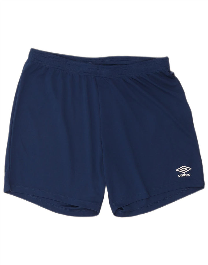 Pantaloncini sportivi Umbro da uomo grandi in poliestere blu