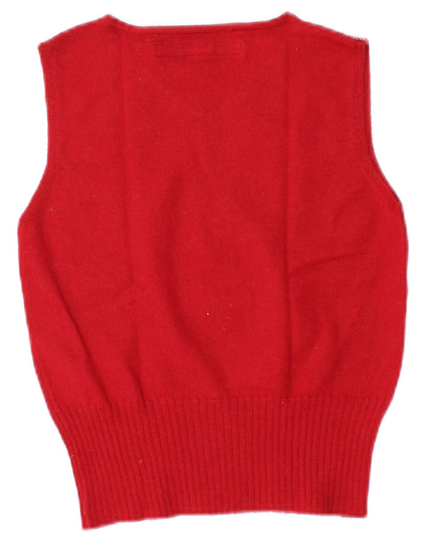 MISS SIXTY Canotta con grafica corta da donna UK 8 piccola lana rossa