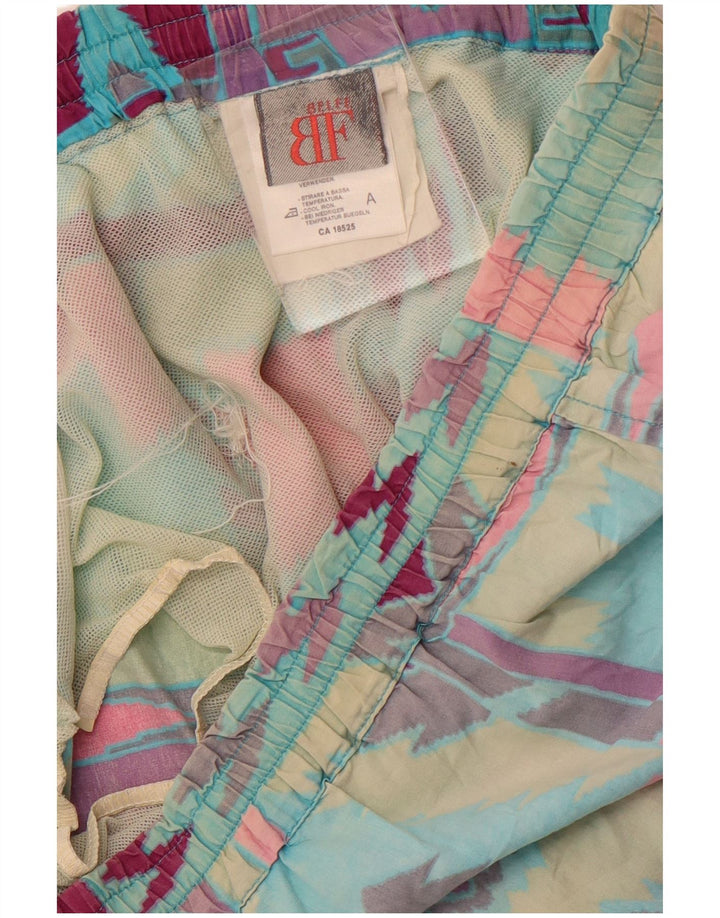 Belfe Uomo Large in cotone geometrico multicolore