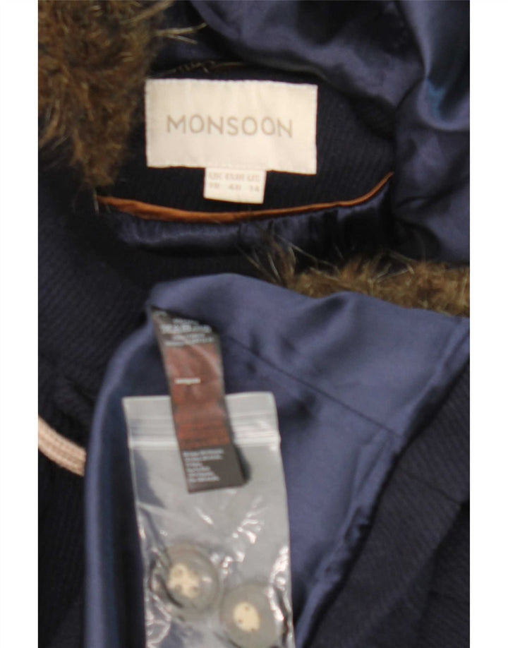 Montsoon da donna con cappuccio Monsoon UK 18 XL Poliestere blu navy